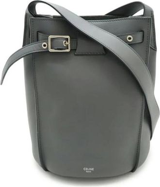 Celine Pre-owned Bucket Bag - Dames - Vintage Tas - Grijs - ONE Size - Leer - Vintage