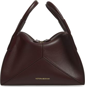 Victoria Beckham Mini Victoria Pli&eacute; Handbag in Dark Burgundy at Nordstrom