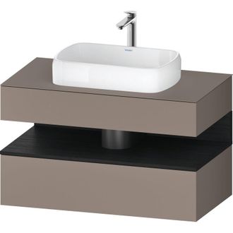 Duravit Duravit - Qatego Consola Mueble Bajo Lavabo, 1 Extra&iacute;ble, 1 Caj&oacute;n