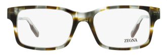 Ermenegildo Zegna EZ5254 Soft Rectangular Acetate Eyeglasses - Gray