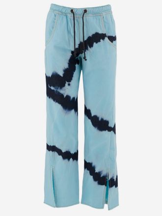 DON'T @ ME Cotton Jeans With Tie Dye Pattern