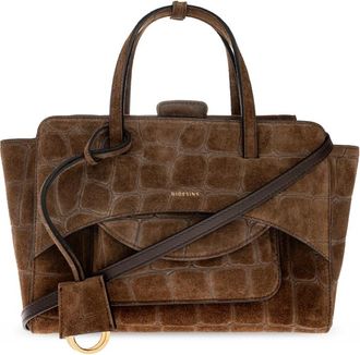 Hidesins Flap Medium Bag - Dames - Handtassen - Bruin - ONE Size - Leer - Tassen