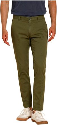 Mason's Milano Chino Broek - Heren - Chinos - Groen - L - Katoen - Broeken