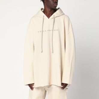 Rick Owens Oversized sweatshirt Hollywood ivory in cotton