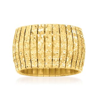 Ross-Simons Italian 18kt Yellow Gold Over Sterling Silver Cleopatra Ring
