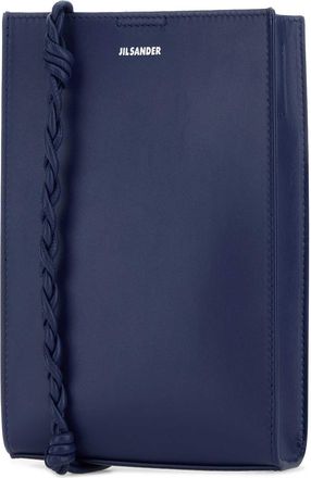 Jil Sander Womens Tangle Shoulder Bag Navy Calf