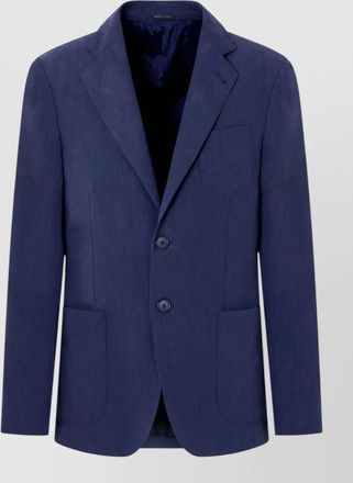 Giorgio Armani single breasted jacket notch lapel pockets
