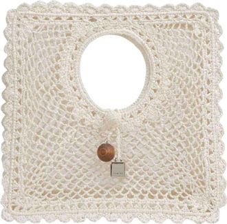 Jacquemus White Spiaggia small tote