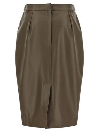 Stella McCartney High-Waist Pencil Skirt - Brown