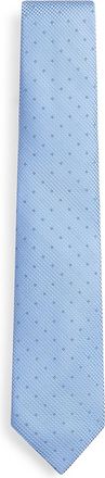 Tommy Hilfiger Mens Birdseye Silk-Blend Tie - Blue