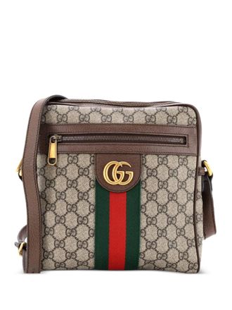 Gucci Ophidia Messenger Bag GG Coated Canvas Small crossbody bag - Marrone