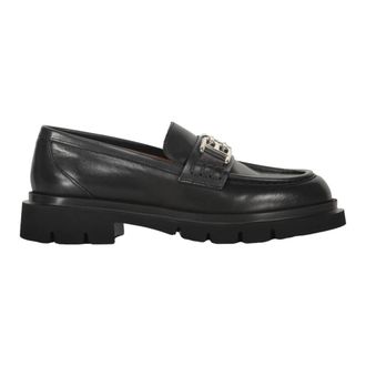 Bally Leren Loafers - Dames - Loafers - Zwart - 36 EU - Leer - Schoenen