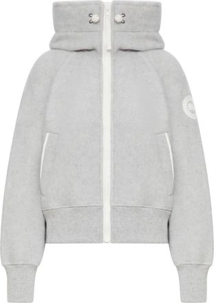 Canada Goose Metallic wollen jack met capuchon - Grijs