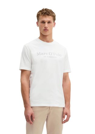 Marc O'Polo T-Shirt MARC OPOLO, Herren, Gr. XXXL (58), weiss (wei&szlig;), Jersey, Obermaterial: 100% Baumwolle, Basic, Rundhals, Shirts T-Shirt, klassisches Logo-T-Shi
