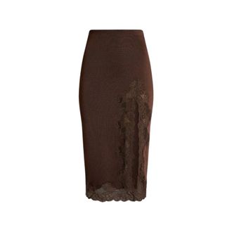 Balmain Mujer, Faldas, Marr&oacute;n, Talla: XS