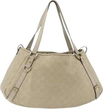 Gucci Pre-owned Shoulder Bags, female, Beige, Size: ONE SIZE Pre-owned Tote Bag