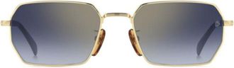 David Beckham Db1174/S Geometric Gradient Metal Sunglasses