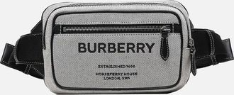 Burberry Mens Horseferry Canvas Belt Bag - Black - Size: UNI