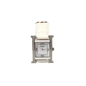 Herm&egrave;s Pre-owned Leather watches - Dames - Vintage Horloges - Wit - ONE Size - Leer - Vintage