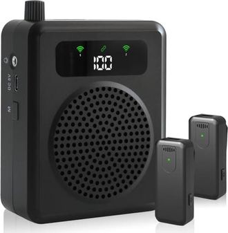 OEM Amplificador De Voz Port&aacute;til Con Micr&oacute;fono De Solapa Inal&aacute;mbrico, Amplificador De Voz Port&aacute;til Para Profesores, Amplificador De Voz Con Micr&oacute;fono Pa P