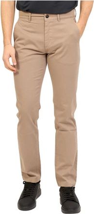 HUGO BOSS Bruine Chino Broek Slim Fit - Heren - Chinos - Bruin - W32 - Katoen - Broeken