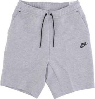 Nike Tech Fleece Sport Shorts Heather/Black - Heren - Fitness - Grijs - XL - Katoen - Fitness
