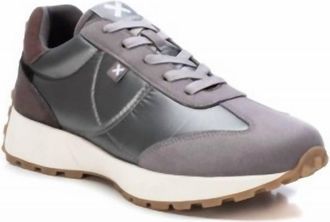 Xti Womens Lace-Up Sneakers In Charcoal