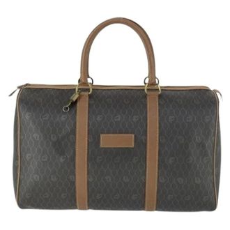 Dior Pre-owned Weekend Bags, female, Black, Size: ONE SIZE Pre-owned Vintage honeycomb boston bag