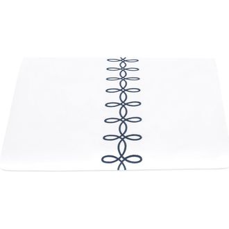 Matouk Gordian Knot Egyptian Cotton Percale Duvet Cover in Baltic at Nordstrom, Size King