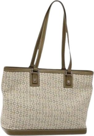 Celine Pre-owned Canvas Tote Bag - Dames - Vintage Shopper - Beige - ONE Size - Vintage