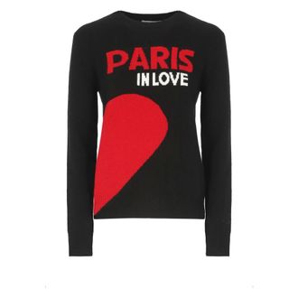 Saint Barth Dames, Truien, Zwart, Maat: S Wol