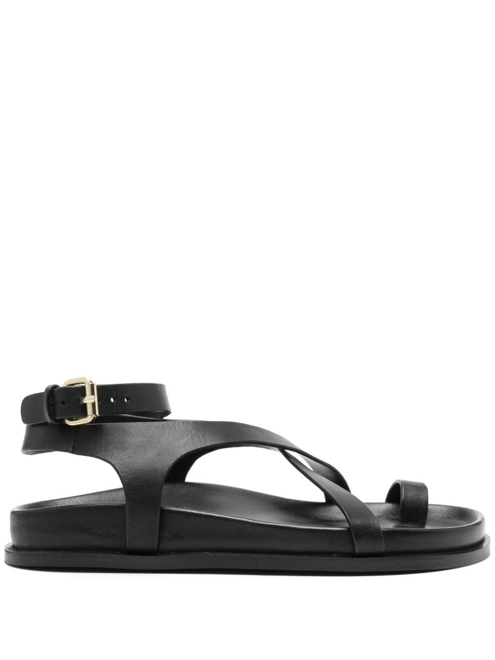 Black Leather Sandals now up to −40% Stylight
