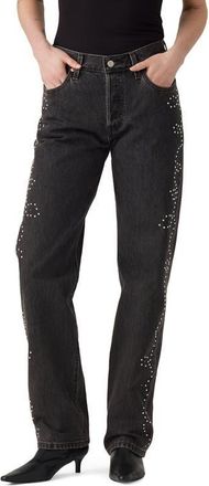 Levi's 501 90s Straight Leg Jeans in Bejeweled at Nordstrom, Size 25 30