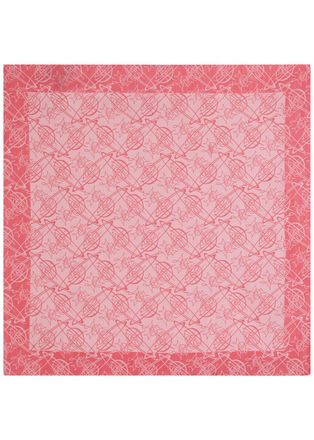 Vivienne Westwood Graffiti Logo-monogrammed Silk and Cotton-blend Scarf - Red - One Size