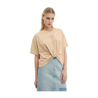 Moschino Mujer, Camisetas, Beige, Talla: S