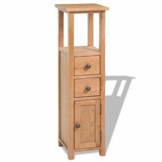 vidaXL Armadietto Per Angolo 26x26x94 Cm In Massello Di Rovere - Vidaxl