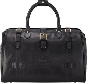 Infinity Leather Genuine Leather Tan Duffle Holdall Vintage Travel Gym Bag - Windsor