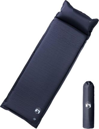 vidaXL Colch&oacute;n De Camping Autoinflable Con Con Almohada 1 Persona Gris Vidaxl
