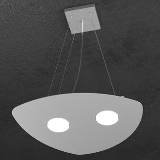 Top-Light Lampadario Moderno Top Light Shape 1143 S2+1 Gx53 Led Metallo Lampadario Moderno, Finitura Metallo Grigio