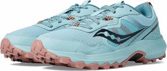 Saucony Womens Excursion Tr16 Trail Runners Shoes In Mineral/soot