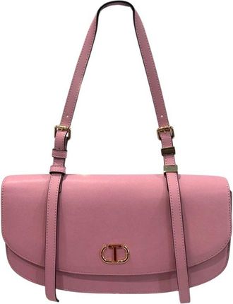 Twinset Pink PU Women Shoulder Womens Bag