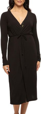 Felina Lena Robe in Black at Nordstrom, Size X-Large