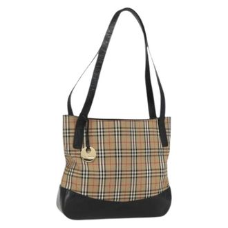 Burberry Pre-owned Shoulder Bags, female, Beige, Size: ONE SIZE Pre-owned Tote Bag