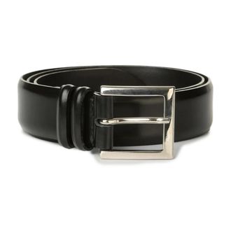 Orciani Belts, male, Black, Size: 105 CM Classic Leather Belt