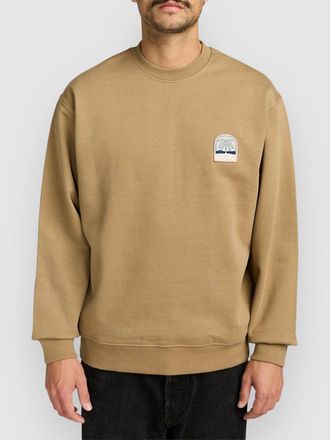 Rvca Palm Crest Crew Fleece Pullover coyote