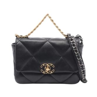 Chanel Pre-owned Vintage Schoudertas - Dames - Pre-owned - Zwart - Maat: ONE Size Leer