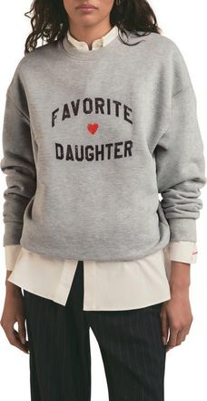 Favorite Daughter The Favorite Daughter Sweatshirt in Heather Grey at Nordstrom, Size Small
