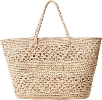 Twinset Donna, Borse, Beige, Taglia unica, new
