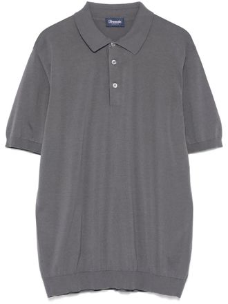 Drumohr Katoenen poloshirt - Grijs