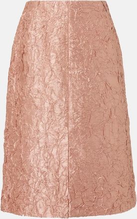 Dries Van Noten Gonna midi in lamé